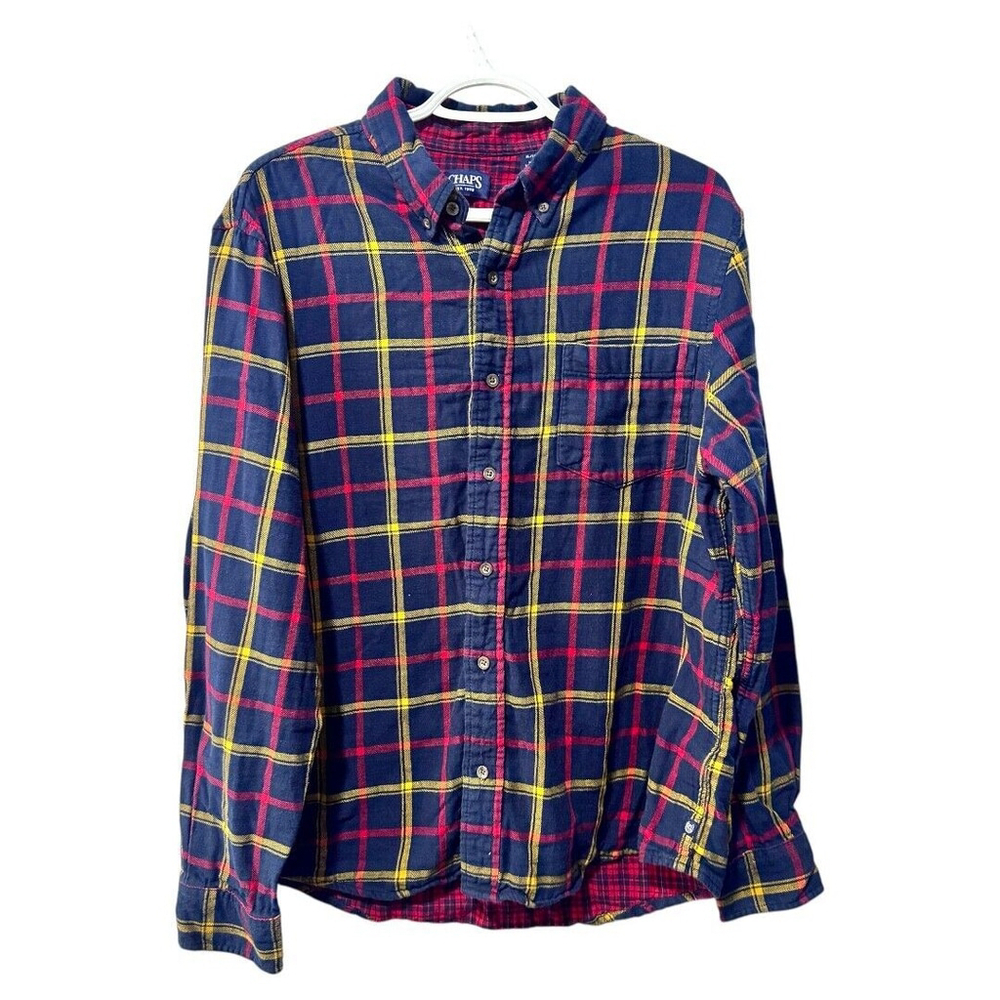 Chaps by Ralph Lauren lined plaid men's shirt size XL